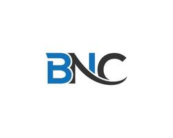 lettera bnc logo design modello semplice e pulito piatto design vettore concetto.