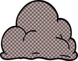 nuvola temporalesca di doodle del fumetto vettore