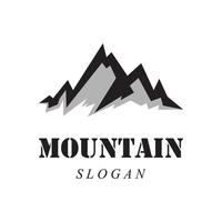 logo icona di montagna vettore