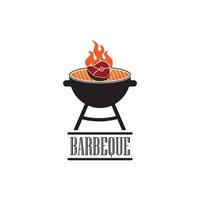 barbeque logo e simbolo vettore