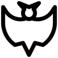 pipistrello icona, Halloween tema vettore