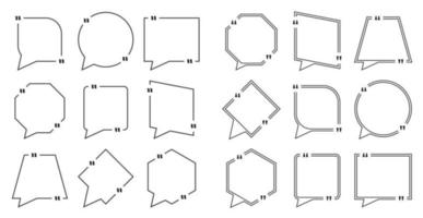 cornice di citazione su sfondo bianco vettore