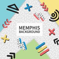 Memphis astratto sfondo arte design vettore