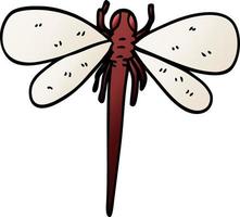 cartone animato scarabocchio enorme insetto vettore