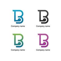 B logo design e premio vettore modelli
