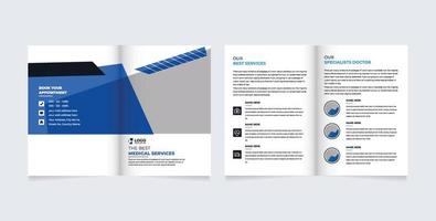 4 pagine paesaggio azienda profilo opuscolo design o multipagina opuscolo vettore