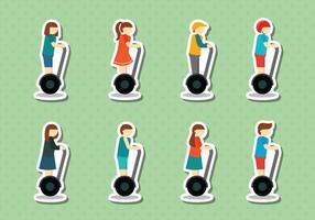 Segway People Vector gratuito