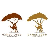 creativo cammello logo con slogan modello vettore