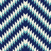 geometrico zigzag modello. blu bianco colore gallone triangolo zigzag forma senza soluzione di continuità modello sfondo. uso per tessuto, tessile, interno decorazione elementi, tappezzeria, avvolgere. vettore