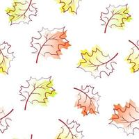autunno seamless con foglie vettore