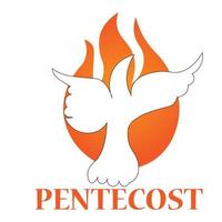 Pentecoste Domenica speciale design vettore