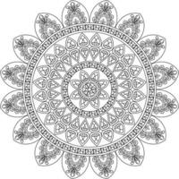 disegno mandala creativo vettore