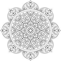 disegno mandala creativo vettore