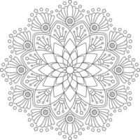 disegno mandala creativo vettore