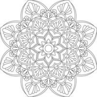 disegno mandala creativo vettore