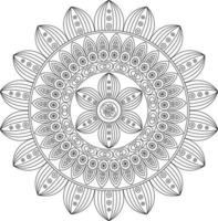 disegno mandala creativo vettore