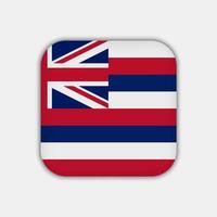 Hawaii stato bandiera. vettore illustrazione.