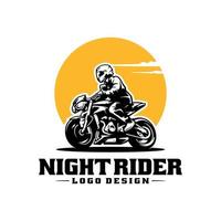 turismo motociclista equitazione motociclo logo vettore