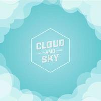 nuvola e cielo design con spazio di copia vettore