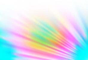 luce multicolore, modello vettoriale arcobaleno con bastoncini ripetuti.