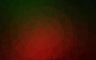 layout low poly di vettore verde scuro, rosso.