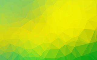 copertina low poly vettoriale verde chiaro, giallo.