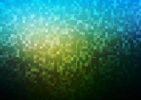copertina vettoriale blu scuro, verde in stile poligonale.