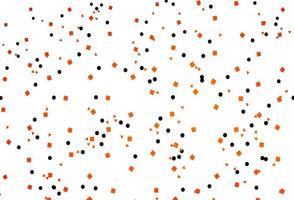modello vettoriale arancione chiaro in stile poligonale con cerchi.