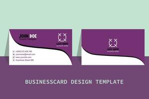 vettore libero modello di biglietto da visita