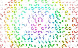 layout vettoriale multicolore chiaro, arcobaleno con linee, triangoli.