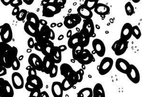 sfondo vettoriale in bianco e nero con le bolle.