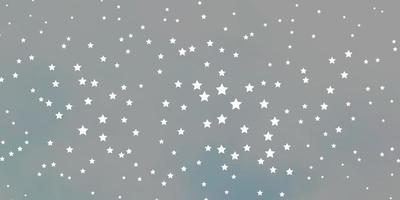 layout vettoriale blu scuro con stelle luminose.