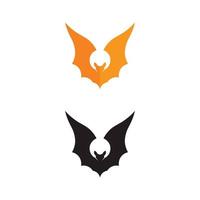 modello di logo icona vettore pipistrello