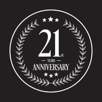 lusso anniversario logo illustrazione vettore. gratuito vettore illustrazione