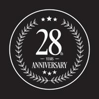 lusso anniversario logo illustrazione vettore. gratuito vettore illustrazione