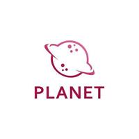 pianeta logo design vettore illustrazione