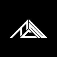 fcn lettera logo creativo design con vettore grafico, fcn semplice e moderno logo nel triangolo forma.
