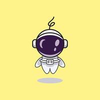 astratto poco astronauta logo icona vettore