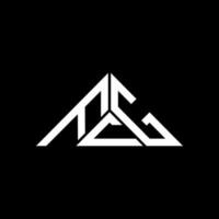 fcg lettera logo creativo design con vettore grafico, fcg semplice e moderno logo nel triangolo forma.