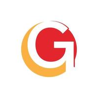 lettera g geometrico moderno logo vettore