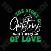 il storia di Natale è un' storia di amore vettore