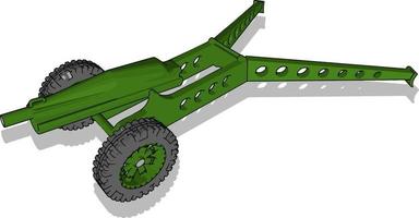 cannone vettore, illustrazione, vettore su bianca sfondo.