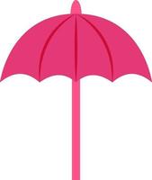 rosa ombrello, illustrazione, vettore su bianca sfondo
