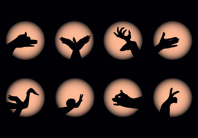 Shadow Hand Puppet Vector