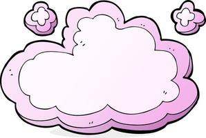 cartone animato decorativo nube vettore