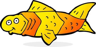 cartone animato divertente pesce vettore