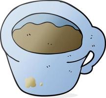 tazza di caffè dei cartoni animati vettore