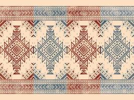 nativo americano indiano ornamento modello geometrico etnico tessile tessitura tribale azteco modello navajo messicano tessuto senza cuciture vettore decorazione moda