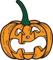 zucca disegnato. Halloween decorazione. zucca viso vettore. autunno Visualizza. autunno vettore. contento Halloween sfondo. Halloween isolato Visualizza. modello. sublimazione. vettore. illustratore. vettore