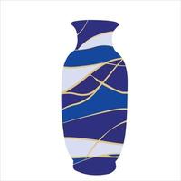 Cinese porcellana vaso vettore azione illustrazioni. porcellana vaso. fiore ciotola. blu e bianca porcellana clip arte. ceramica vaso, antico blu e bianca ceramica vaso.